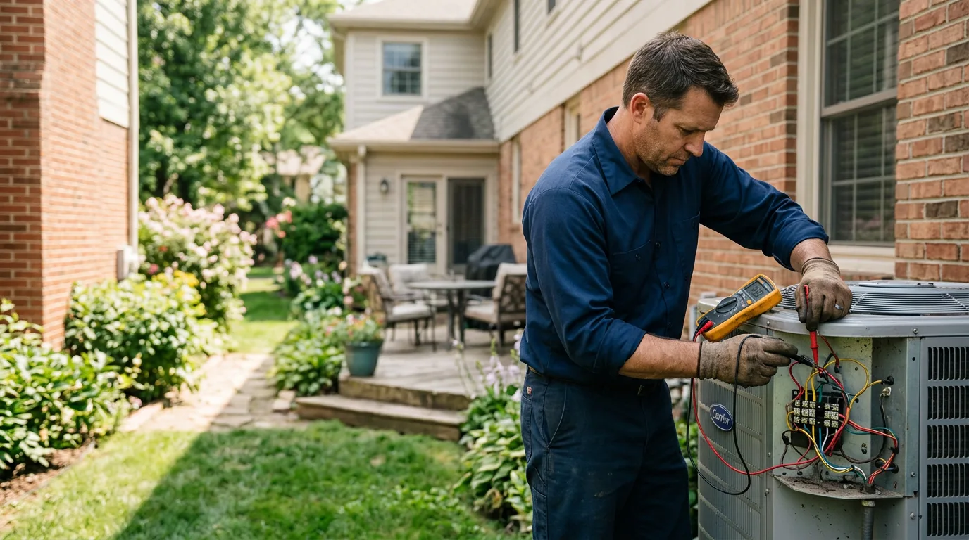 HVAC technician working near Keensburg, IL